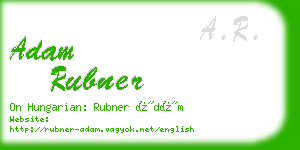adam rubner business card